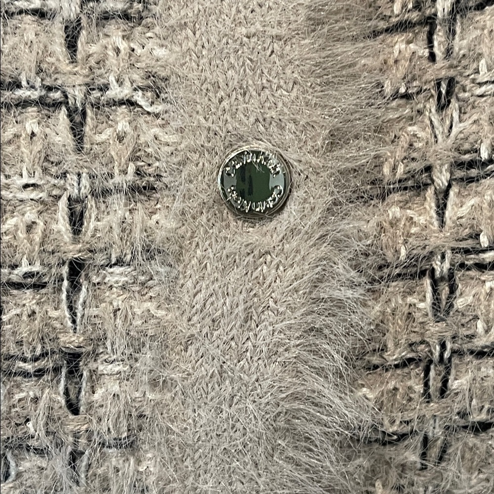 Calvin Klein Women's Button Front Knit Fuzzy Cardigan Size M - Picture 4 of 7